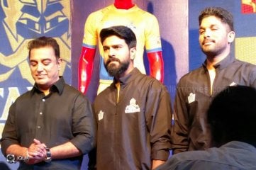 Allu Arjun And RamCharan at The Jersey Launch of Their Kabaddi Team Tamil Thalaivas